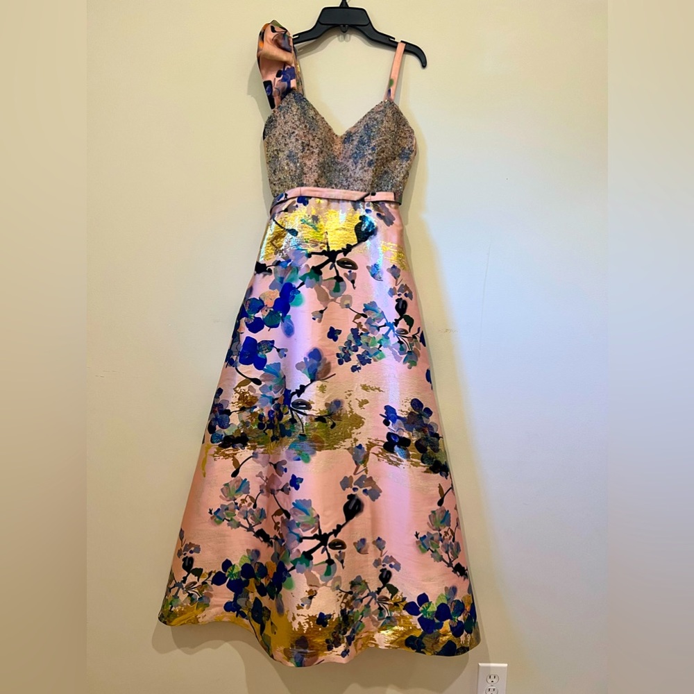 Alberto Makali Floral Gown